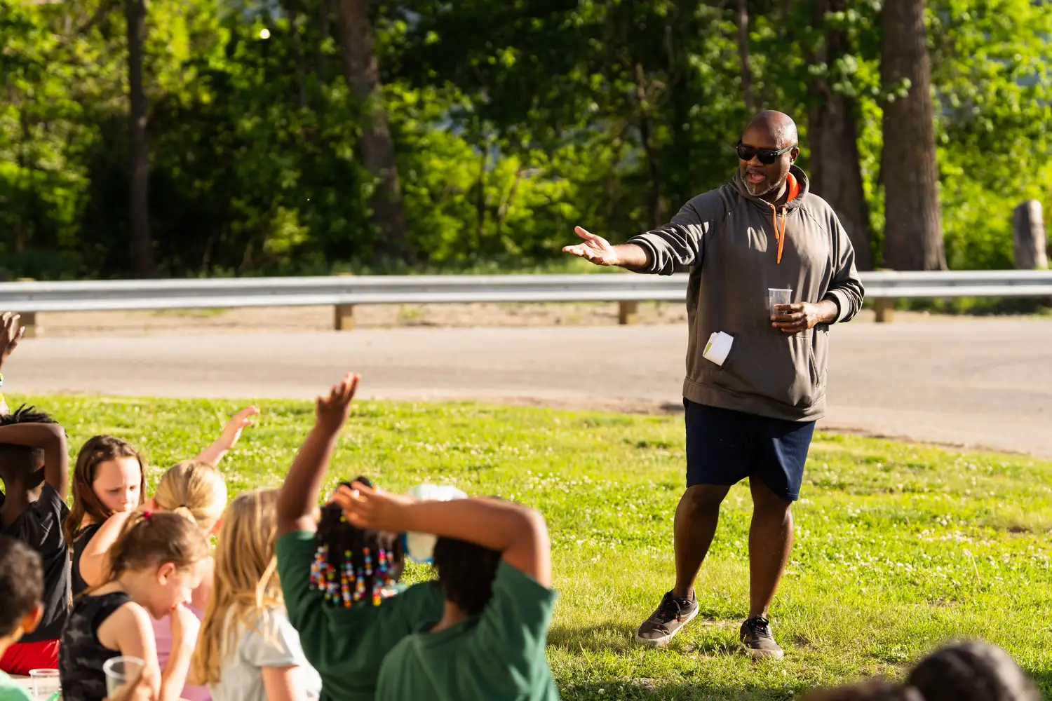 Outdoor outing with children