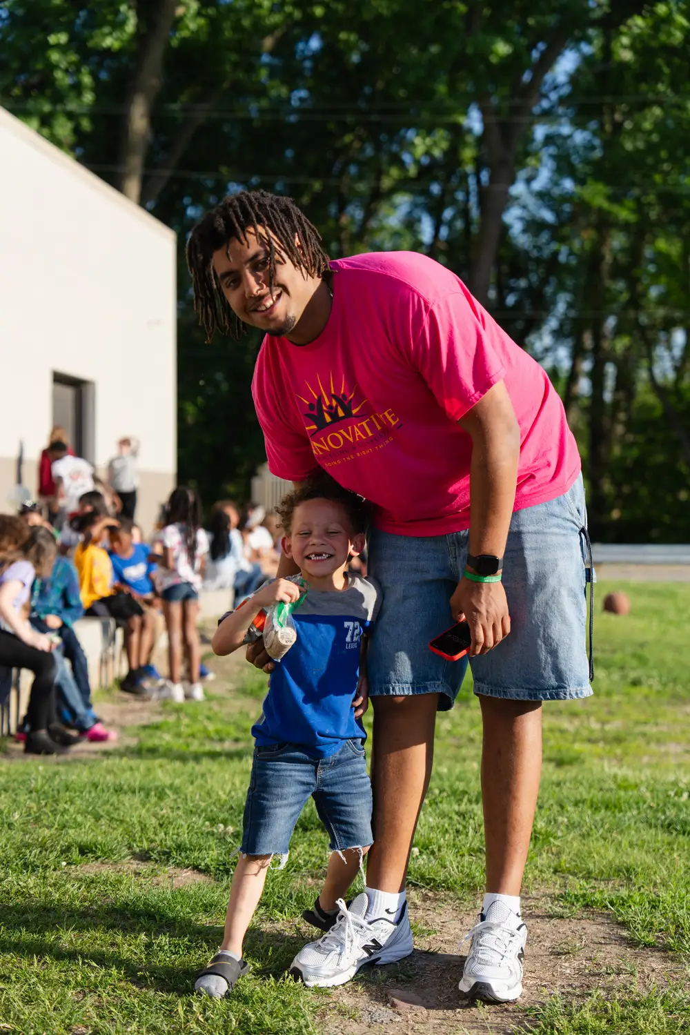 Young athletes in team uniforms