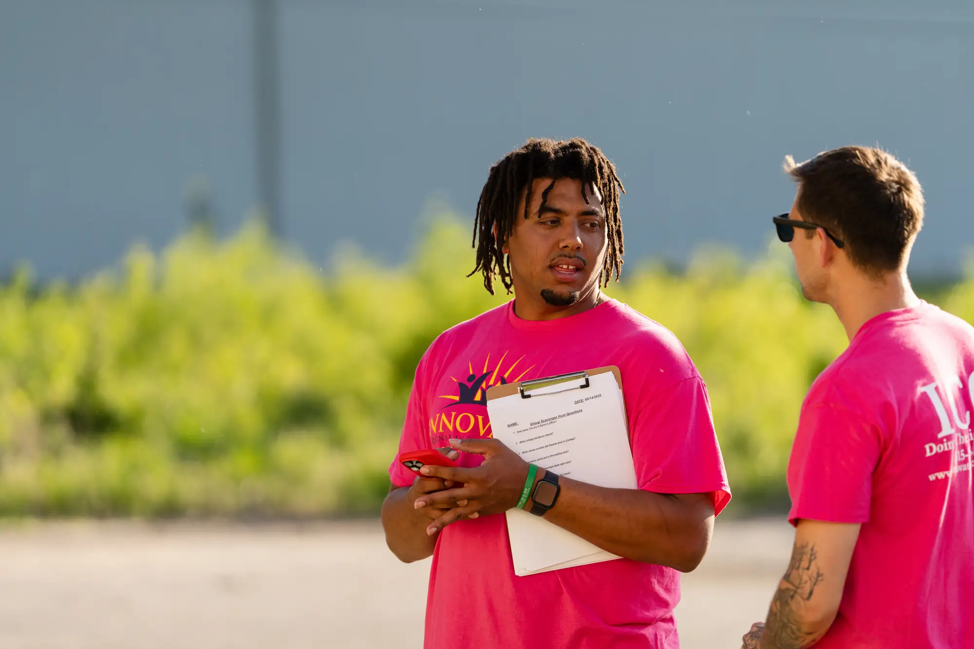Young athletes in team uniforms