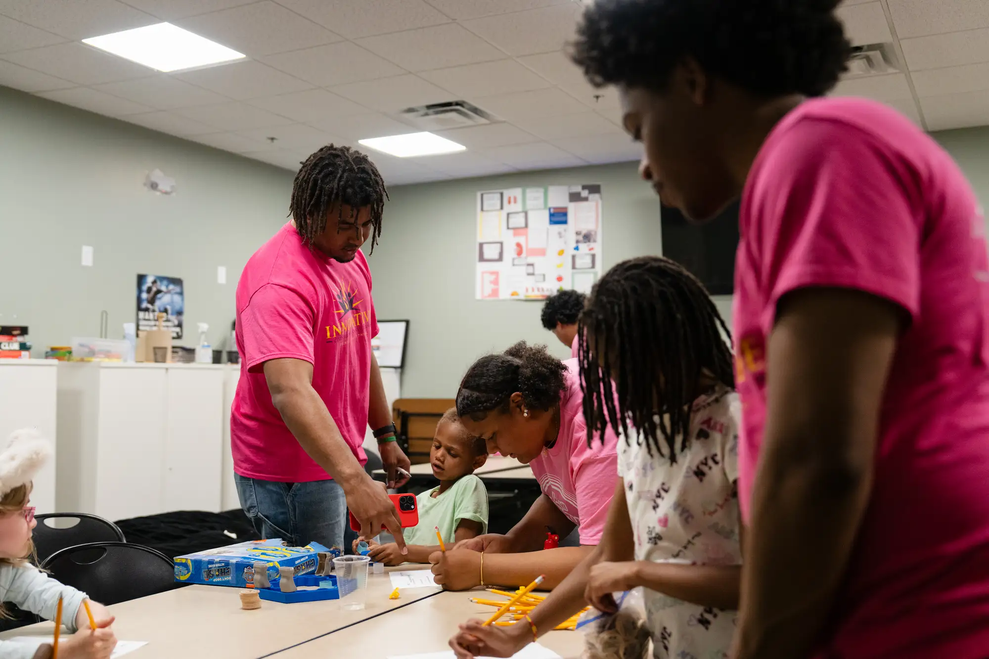 Youth sports team together on the field